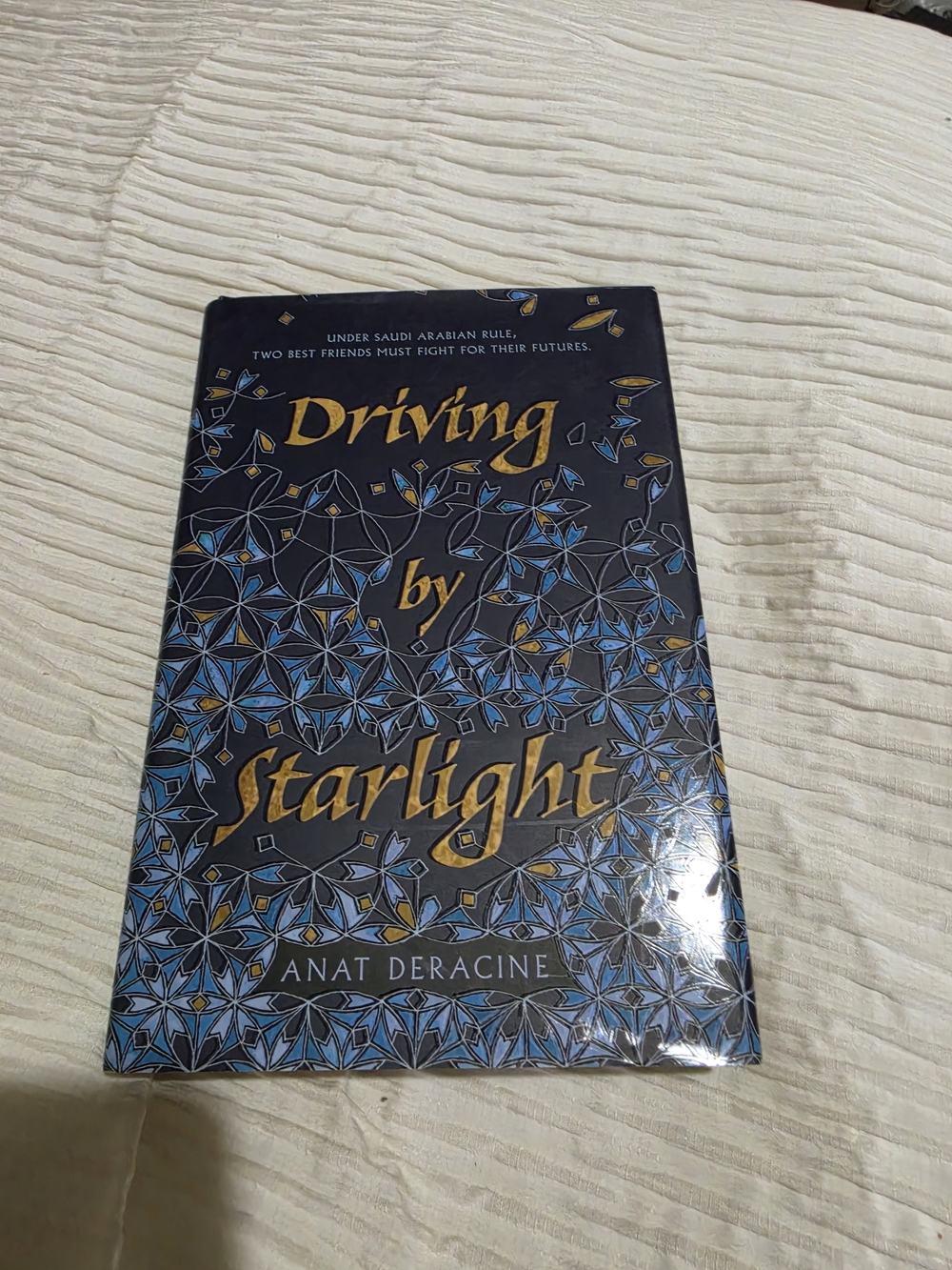 Driving by Starlight Hardcover Book - Gold & Blue Cover